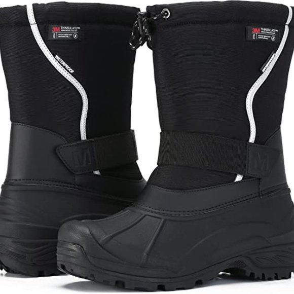 NEW Morendl Men’s Snow Boots Insulated Cold-Weather Waterproof Sz 8 - Picture 1 of 9